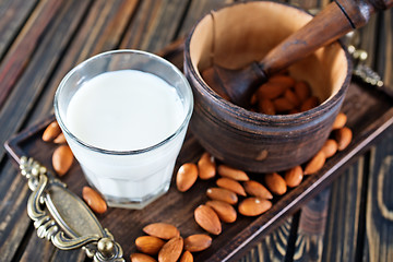 Image showing almond milk