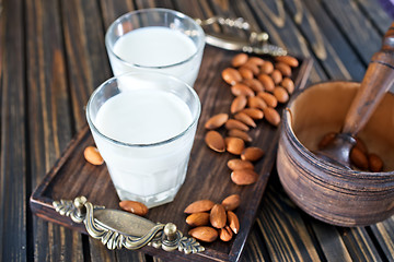 Image showing almond milk