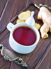 Image showing tea with ginger