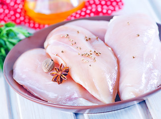 Image showing raw chicken fillet