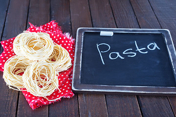 Image showing raw pasta