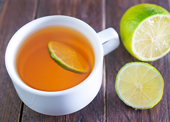 Image showing tea with lemon