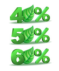 Image showing Spring Percent discount icon
