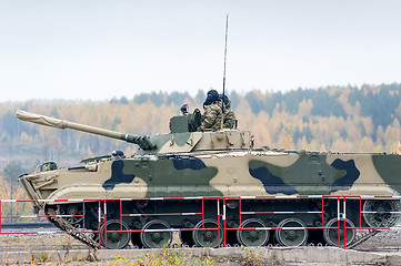 Image showing Infantry fighting vehicle BMP-3M in motion