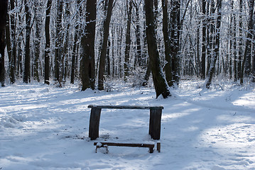 Image showing benches for rest