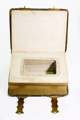 Image showing An old art nouveau photo album