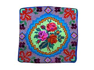 Image showing embroidered pillow