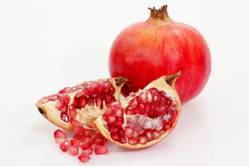 Image showing Colorful pomegranates