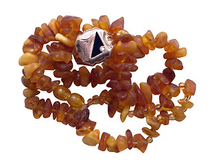 Image showing amber necklace with ring