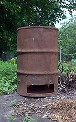 Image showing iron barrel
