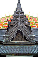 Image showing roof  gold       in   bangkok   incision of the temple 
