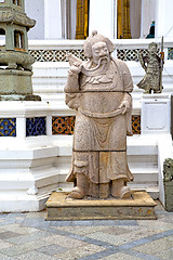 Image showing beard  in the temple bangkok asia   pavement