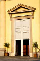 Image showing  italy  lombardy     in  the robecchetto old   church     wall 