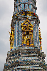Image showing  thailand  bangkok in  rain   temple   religion  mosaic
