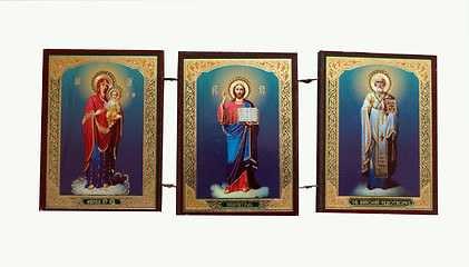 Image showing three church icons