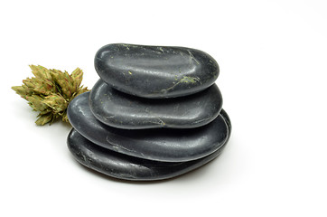 Image showing Stack of stones. Concept of balance lifestyle