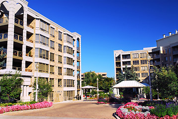 Image showing Modern condominium buildings