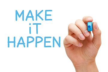 Image showing Make it Happen Blue Marker