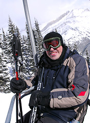 Image showing Happy skier