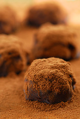Image showing Chocolate truffles