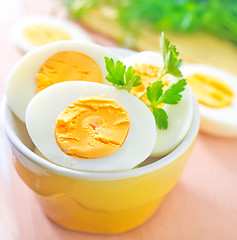 Image showing boiled eggs