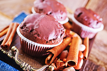 Image showing chocolate maffins