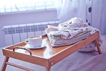 Image showing coffee on tray