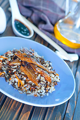 Image showing fried eel with rice