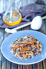 Image showing fried eel with rice