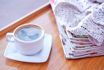 Image showing coffee on tray