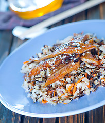 Image showing fried eel with rice