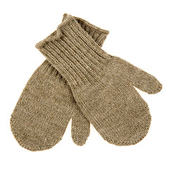 Image showing Children\'s autumn-winter mittens