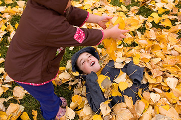 Image showing Autumn Play