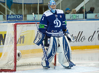 Image showing Eremenko A. (1), goaltender on a gate