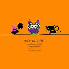 Image showing halloween card