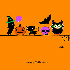 Image showing halloween card