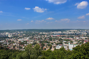 Image showing view to the house-tops in Lvov city 