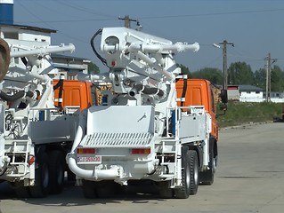 Image showing Concrete trucks