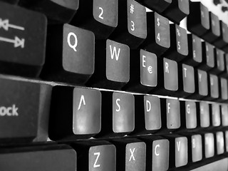 Image showing black keyboard