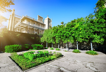 Image showing Flowerbed in residence