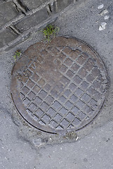 Image showing Old manhole in Kaliningrad