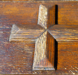 Image showing  lombardy  italy   cross castellanza   closed wood