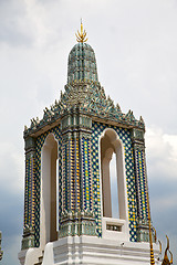 Image showing  thailand asia   in  bangkok rain   cross colors  roof      sky 