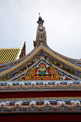 Image showing asia  thailand  in  bangkok   temple abstract      mosaic