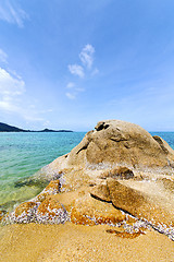 Image showing as  isle white  beach      thailand  south china sea kho samui  
