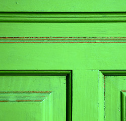 Image showing lanzarote abstract door wood in green spain