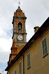 Image showing  sunny day   abstract in  italy   the     church tower bell 