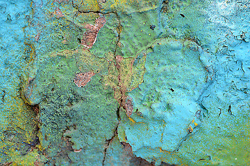 Image showing old paint wall