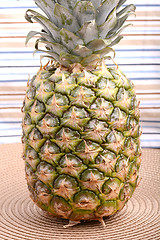 Image showing fresh pineapple with corn and orange