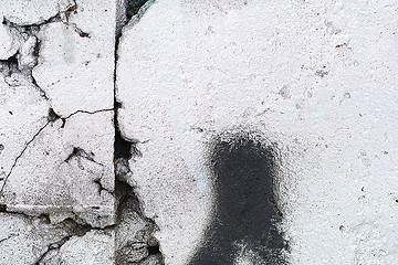 Image showing classic grunge texture of aging painted wall